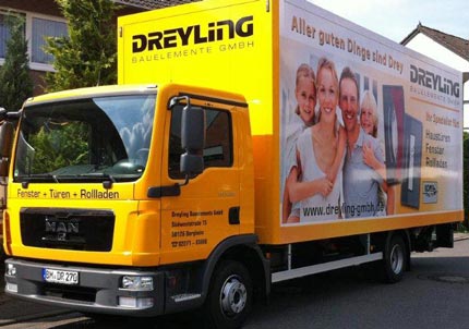 Fahrzeugbeschriftung 2 Schilder Macher - dreyling lkw1